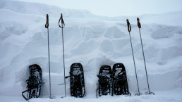 Schneeschuhe und Stöcke in Arosa mieten