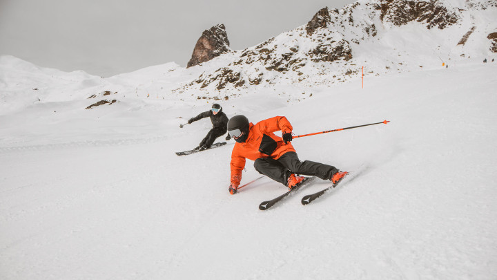 Skiing in Arosa