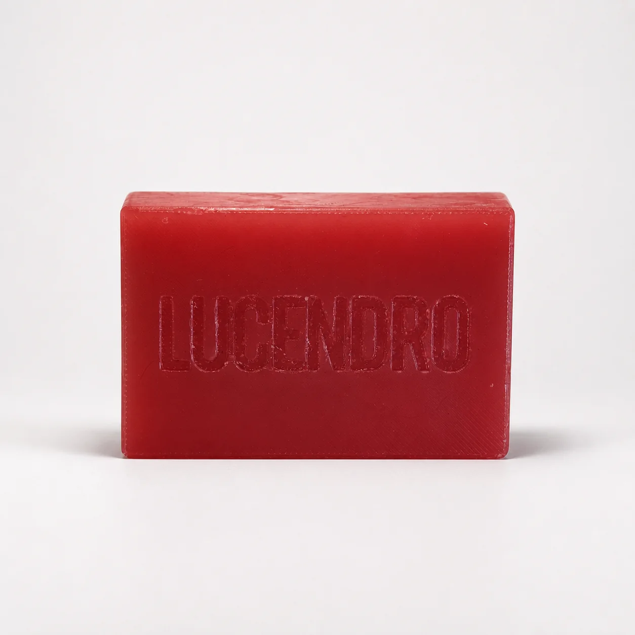 Lucendro Original 300 g ski wax with embossed lettering