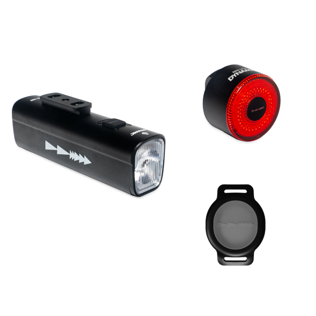 Dynamic Lyte 1200 Frontlicht, Red Lyte 100 Rücklicht und Lyte Remote